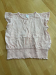 Carter Light pink flutter short sleeve top 12