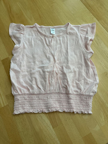 Carter Light pink flutter short sleeve top 12