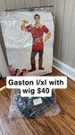 Disney Gaston costume L/Xl Disney Gaston costume With wig Men's - L