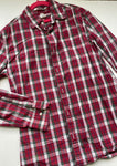 Crew Cuts red/green button up 14
