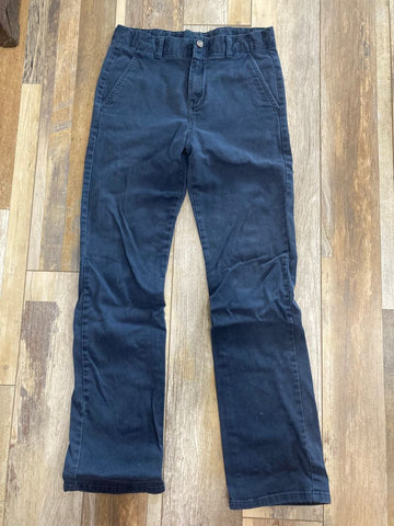 Chaps navy blue pants has adjustable waist SIZE 16 regular 16