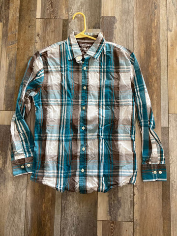 Arizona blue plaid dress shirt - XLarge 18-20