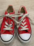 Converse Red, back is frayed on one 11 (Lil' Kid)