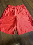 Starter Reddish orange gym shorts knee length has pockets 10