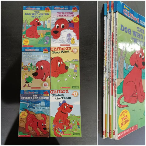 Clifford Readers Lot of 6 Busy Week, Makes the Team, etc Early Reader