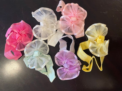 Unknown Set of 6 pastel baby headbands Hair Accessories