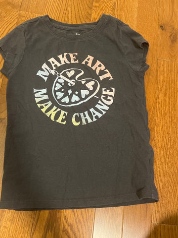 Gap sz small Gray art tshirt 6T/6X