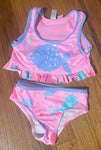 Wippette Pink Fish Tankini 2T