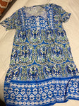 SHEIN Blue, white, green dress Women's - L