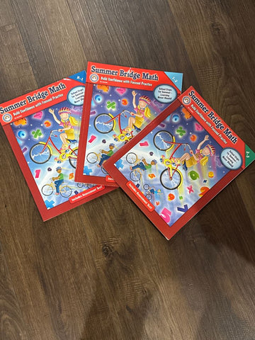 Rainbow Bridge Summer bridge math workbooks grades K-1, 1-2, 2-3 Curriculum