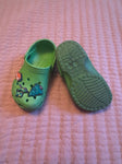 Crocs Green with camping charms 8 (Lil' Kid)