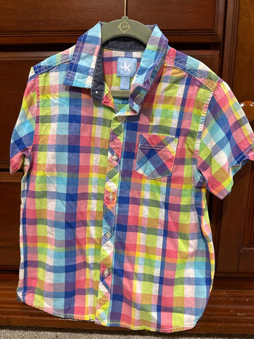 J Khaki Plaid dress shirt 7