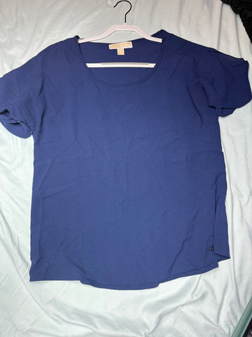 Michael Kors Navy business shirt size small EUC Women's - S