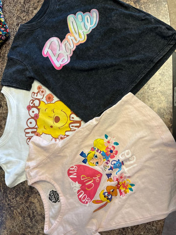 Disney Three character shirts all 3T EUC 3T/3