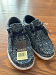 Roper Hang loose blue multi fabric no tie shoes Brand new with tags 12 (Lil' Kid)
