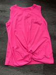 Athletic Pink tank with knot on bottom never worn 10