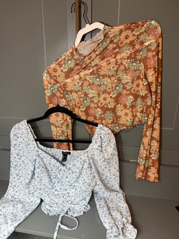 Variety 2pc NWOT cropped LS Women's - S