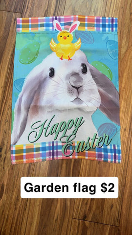 Garden Flag Bunny and chick Decor