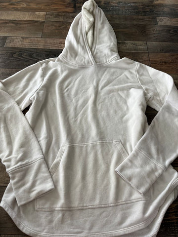 White hoodie Tunic style Women's - L