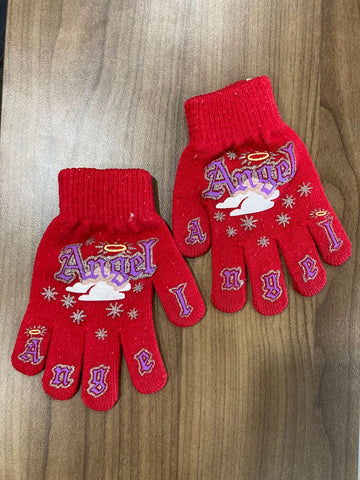 Red angel gloves Fits ages 5 to 8 Gloves-Mttns
