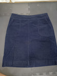 Talbots Dk Navy Blue Corduroy Skirt sz 2 Women's 2
