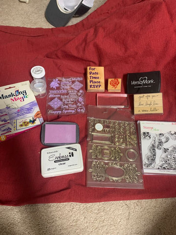 stamps and embossing Misc supplies Arts-Crafts-Hobbies