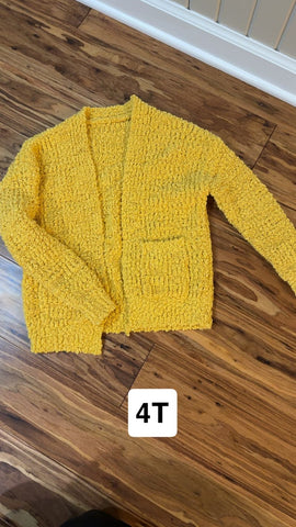 Yellow cardigan  4T/4