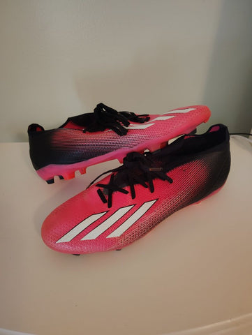 Adidas Men's Adidas X soccer cleats size 12 pink & black good used cond 12 (Adult)