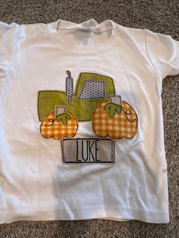 Embroidered Luke Tshirt with some dirt stains 3T/3
