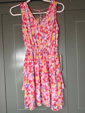 PEACH LOVE Pink floral sundress EUC Women's - S