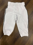 Easton White with black pinstripe baseball knickers Men's - S