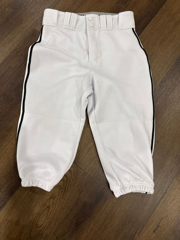 Easton White with black pinstripe baseball knickers Men's - S