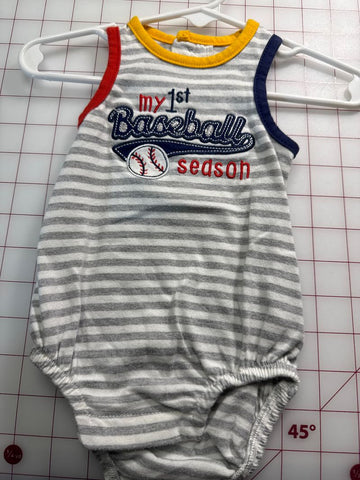 Baby Essentials Baseball Onesie 0-3 Months