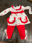 Boutique Vintage Santa Outfit 12 Months
