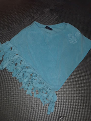 Children's Place Blue Fleece Shawl 12 Months