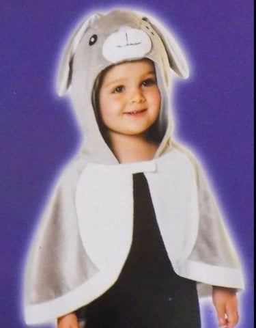 NEW Halloween Costume Hooded Cloak Rabbit Bunny One Size 2T