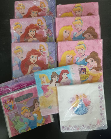 NEW Disney Princess 132 Napkins & 8 treat bags Kitchen