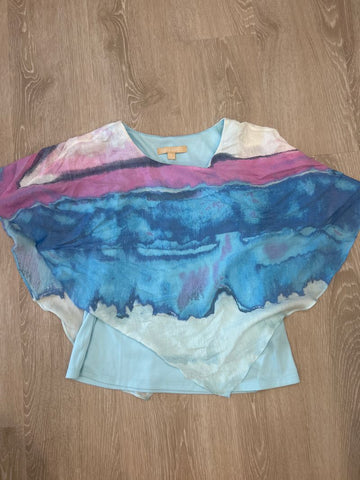 Hope and Harlow Flowy shirt over tank Women's - M