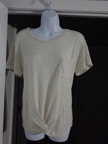 Signature Studio Cream t with gathered front Women's - L