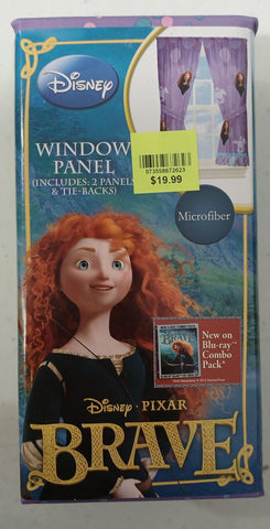 NEW Disney Brave Purple 2 Drapery Panels & Tiebacks for 36-48" Window Miscellaneous