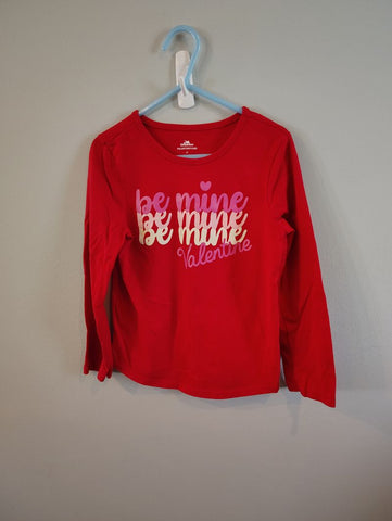 Target Valentine's Day shirt size 5T " Be Mine" EUC long sleeve 5T/5