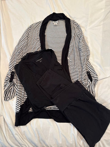 Motherhood Shrug, tshirt and crop pants Women's Med 8-10