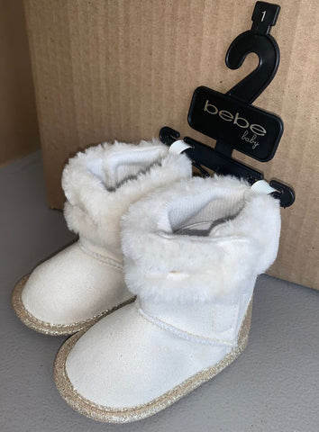 Bebe Cream colored winter boots 1 (Infant Shoe)