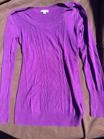Liz grange Purple sweater Women's Med 8-10