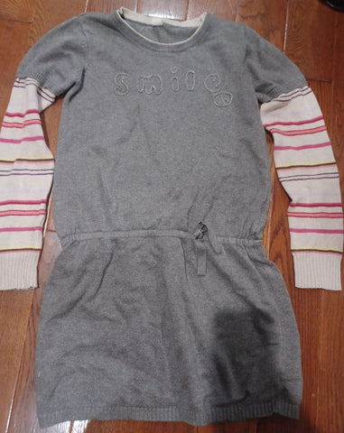 Old Navy "Smile" Striped Sleeve Sweater Dress 14