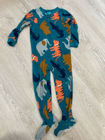 Carters Zoo  fleece zip pjs 5T/5