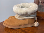 Gap Tan suede with creme fur boots 9 (Adult)