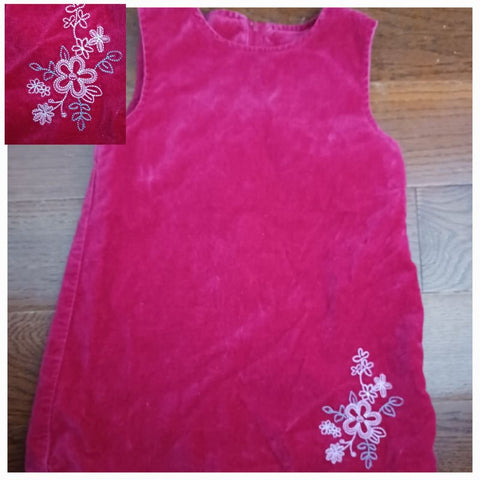 Cherokee Red Velvet Lined Jumper 24 Months