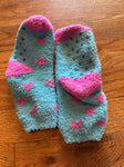 Girls small socks Fuzzy gripper socks girls small- used Socks