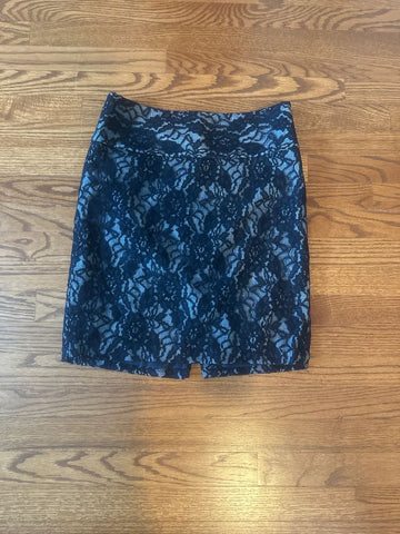 The Limited Lace pencil skirt w silver underlay Women's 4